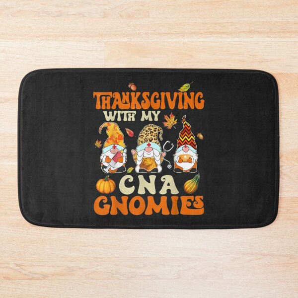Item preview, Retro Groovy Thanksgiving With My CNA Gnomies Nurse Gnome designed and sold by William Parker.