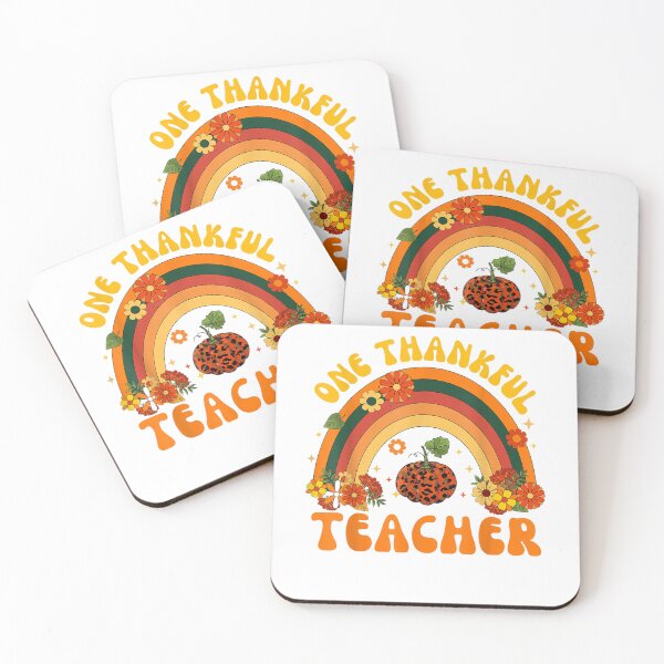 Item preview, Retro One Thankful Teacher Thanksgiving Fall Mens Womens designed and sold by William Parker.