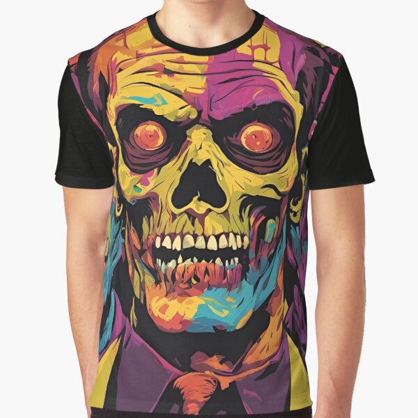 Zombies Halloween Artwork Graphic T-Shirt