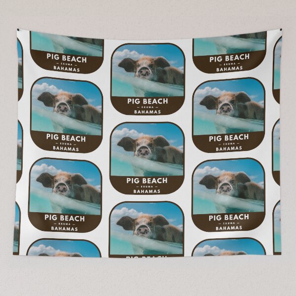 Item preview, Visit Pig Beach, Bahamas designed and sold by RabbitK.