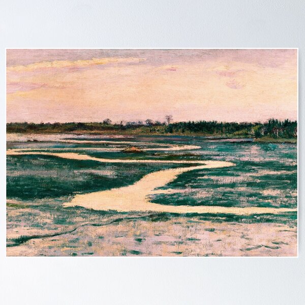 Artikelvorschau, Marsh with Pink Sky Vintage Art entworfen und verkauft von vintagevivian.