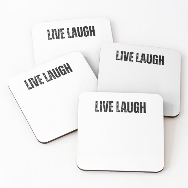 Item preview, live laugh black and white Quote sticker tshirt designed and sold by Mindlimes.