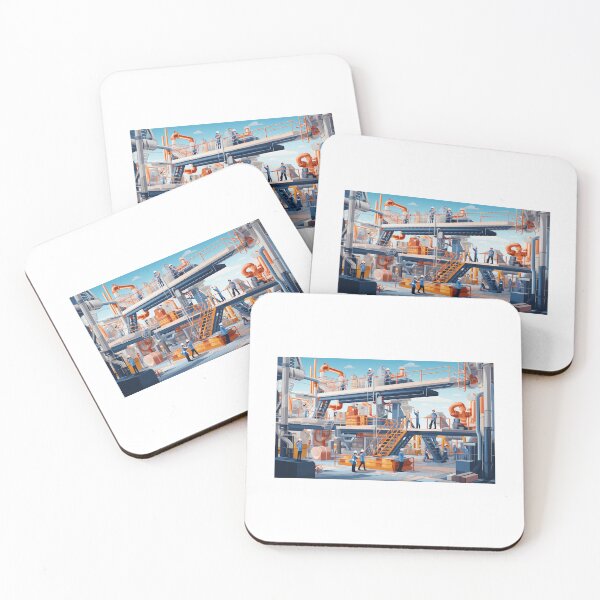 Item preview, Colorful Industrial Factory designed and sold by Custom-Print.