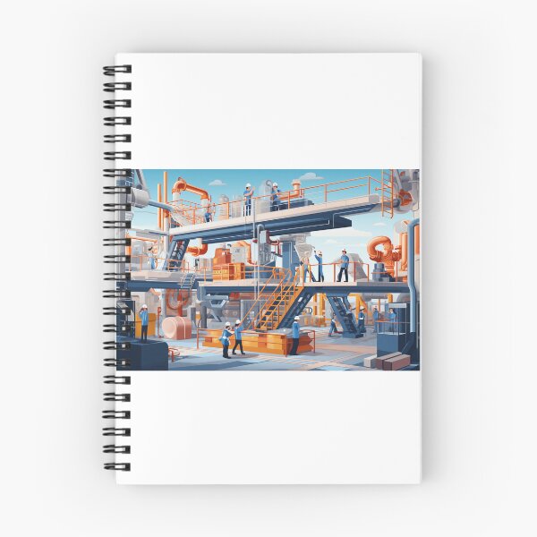 Item preview, Colorful Industrial Factory designed and sold by Custom-Print.