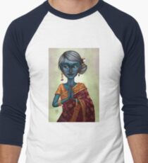 Shiva Priestess Men's Baseball ¾ T-Shirt