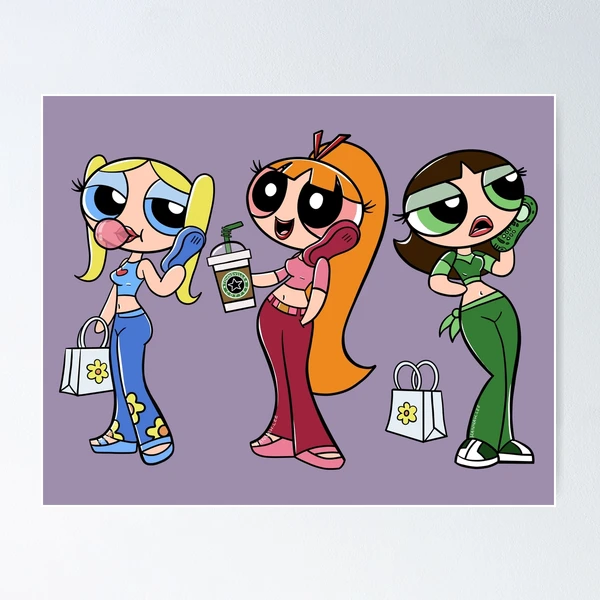 The Powerpuff Girls リトグラフ ポスター版画 サイン入り fposter,small,wall_texture,