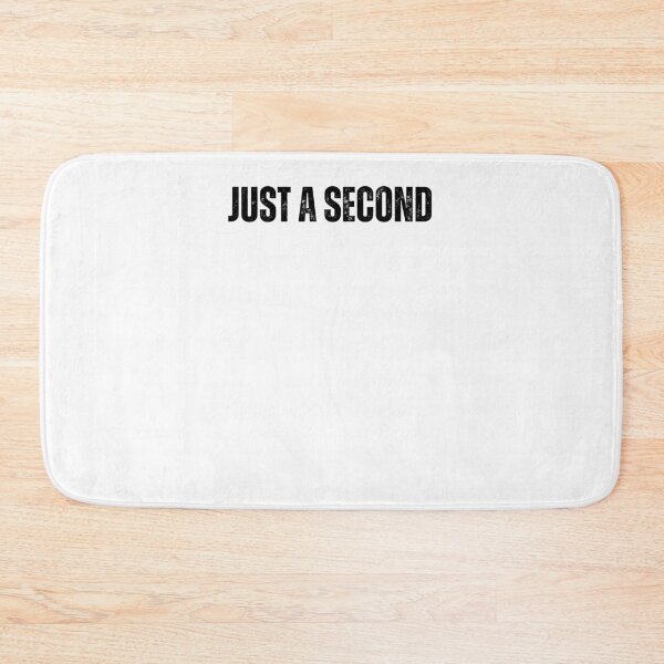 Item preview, just a second black and white Quote sticker tshirt designed and sold by Mindlimes.