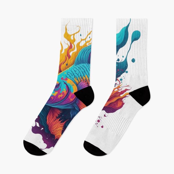 Item preview, "Vibrant and Colorful Vector Art Illustration: Pisces in Stunning Detail" designed and sold by Best-Art-32.