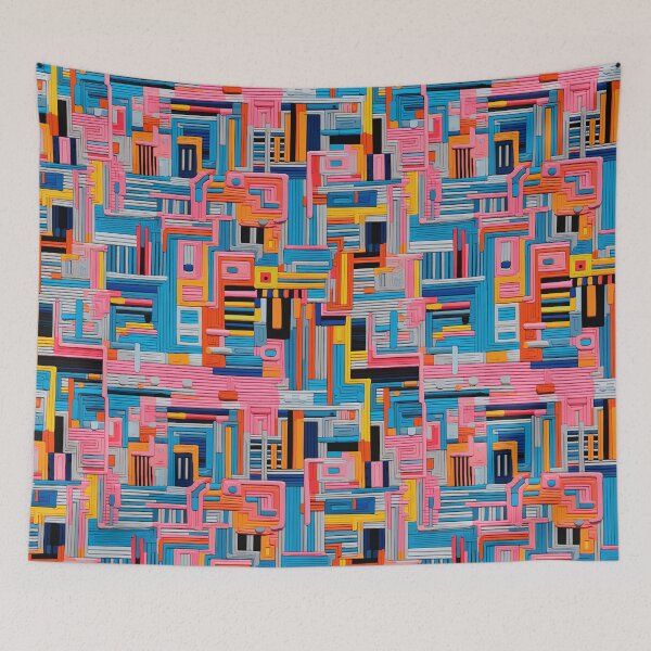 Item preview, Colorful woven fabric pattern #0010 designed and sold by serol.
