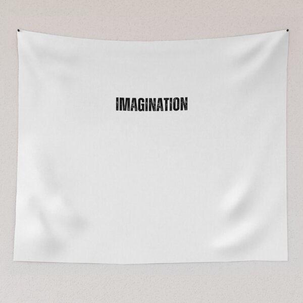 Item preview, imagination black and white Quote sticker tshirt designed and sold by Mindlimes.