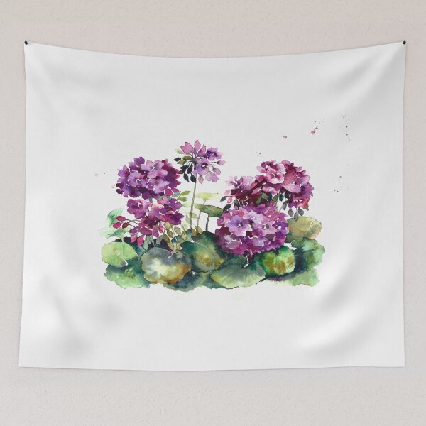 Item preview, Blue primrose . Watercolor .  designed and sold by fuzzyfox.