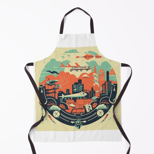 Item preview, Retro Supply Chain Poster I designed and sold by Custom-Print.