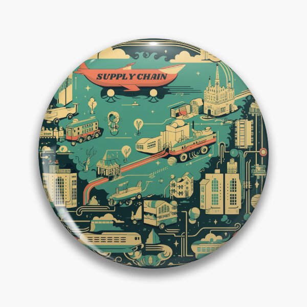 Item preview, Retro Supply Chain Poster II designed and sold by Custom-Print.