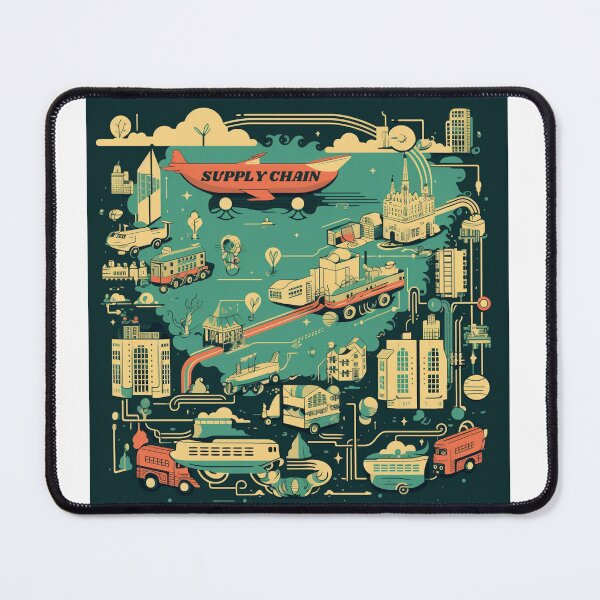 Item preview, Retro Supply Chain Poster II designed and sold by Custom-Print.