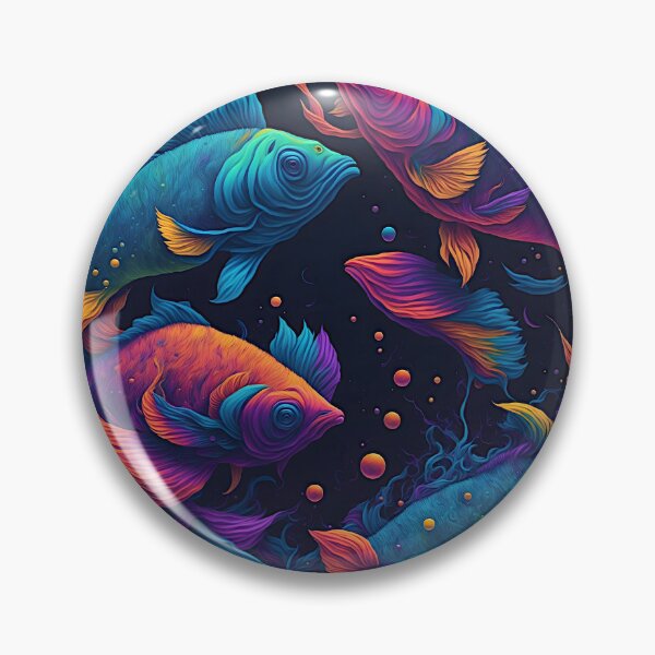 Item preview, "Vibrant Pisces Vector Art: An Illustration Bursting with Color on a T-Shirt Canvas" designed and sold by Best-Art-32.
