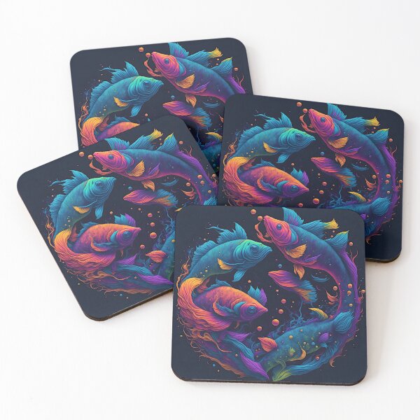 Item preview, "Vibrant Pisces Vector Art: An Illustration Bursting with Color on a T-Shirt Canvas" designed and sold by Best-Art-32.