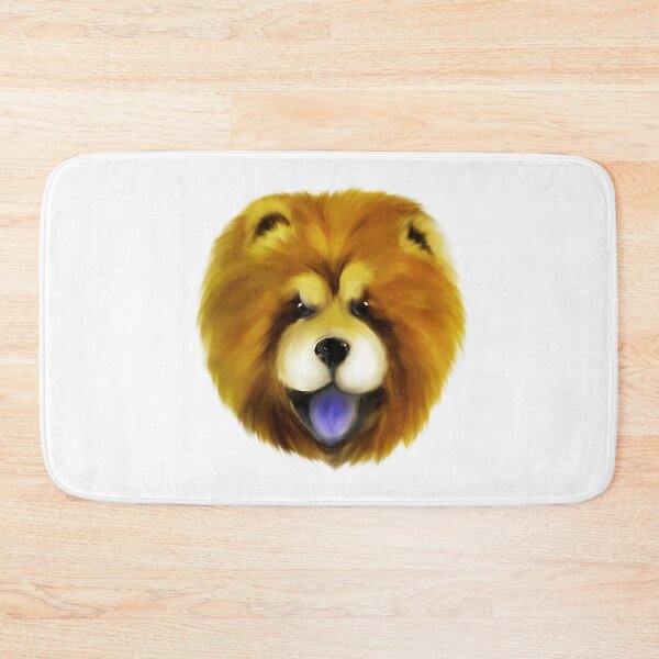 Item preview, Fluffy Chow Chow dog acrylic painting designed and sold by Funsize-Art.
