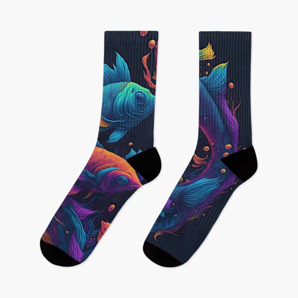 Item preview, "Vibrant Pisces Vector Art: An Illustration Bursting with Color on a T-Shirt Canvas" designed and sold by Best-Art-32.
