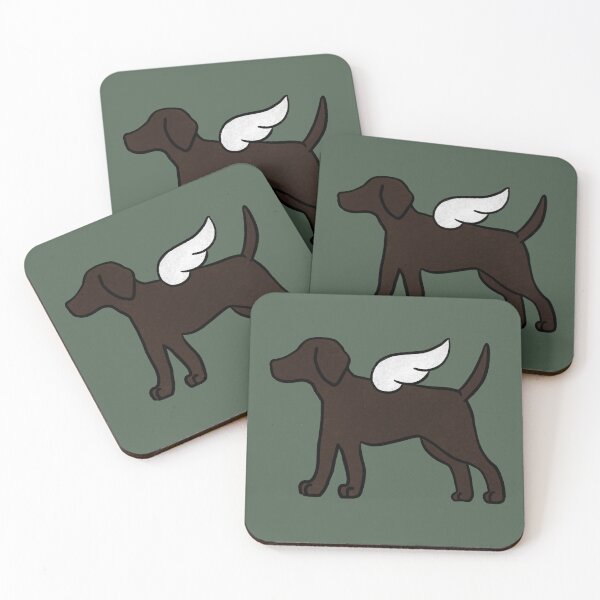 Item preview, Angel Chocolate Lab designed and sold by blackdogbuckeye.