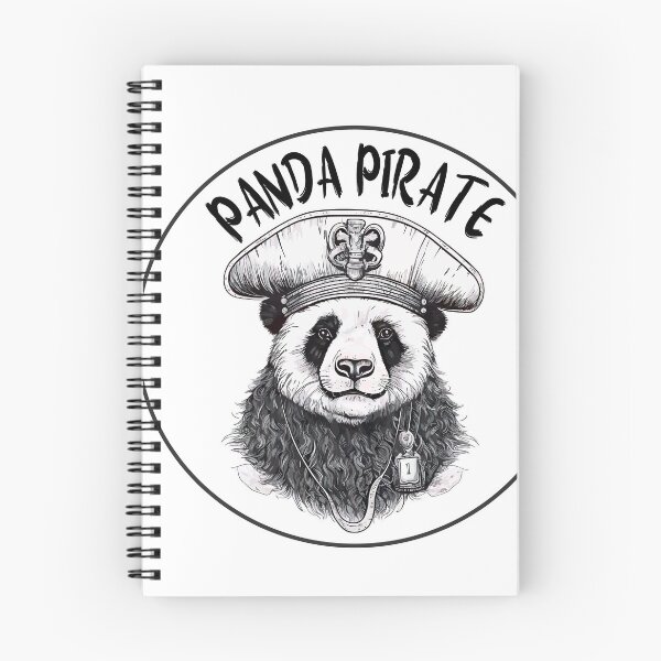 Item preview, Panda Pirate.Red Panda Pirates Outline Mascot Design designed and sold by Anastasiia Yurevych.