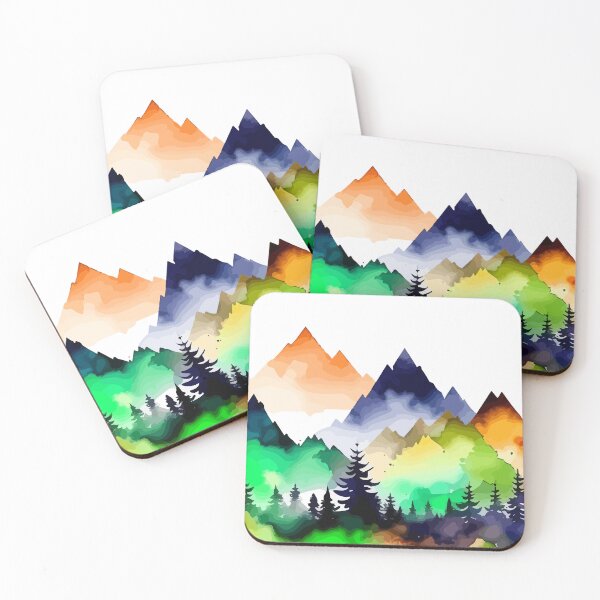 Item preview, Mountains Watercolor designed and sold by Grypis.