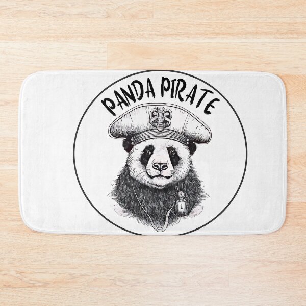 Item preview, Panda Pirate.Red Panda Pirates Outline Mascot Design designed and sold by Anastasiia Yurevych.