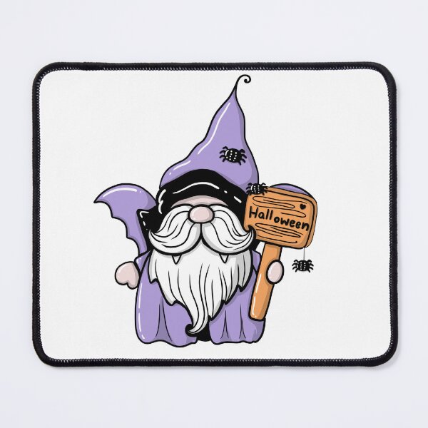 Item preview, Dracula gnome holding a Halloween sign, Halloween decorations designed and sold by Bunnylovely.
