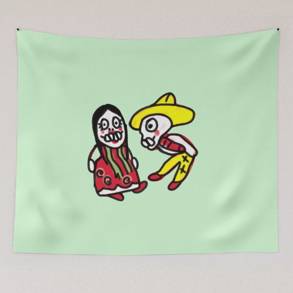 Item preview, Mexican Death lovers dancing designed and sold by corazonbysergio.