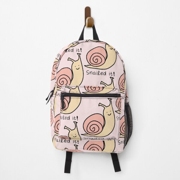 Item preview, Kawaii Snailed it cute pun funny designed and sold by fluffyfamcraft.