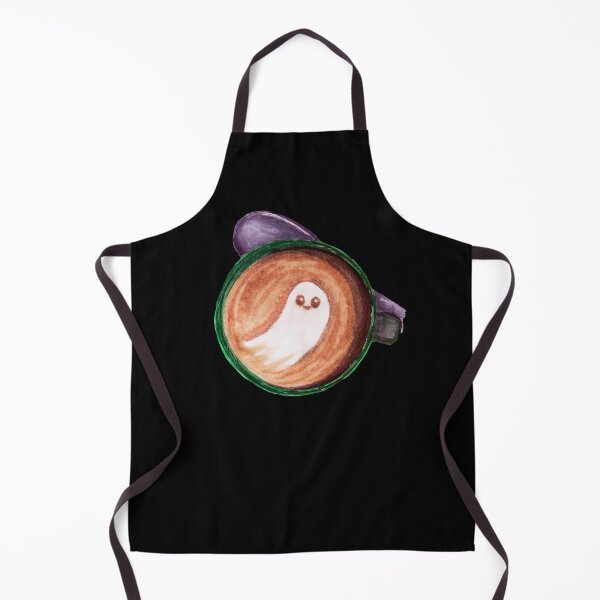 Artikelvorschau, Halloween-Geisterkaffee-Aquarellmalerei entworfen und verkauft von Funsize-Art.