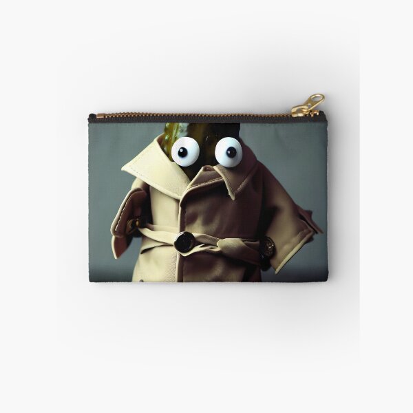 Item preview, Pickle in a Trench Coat with Googly Eyes designed and sold by GokaiRedbubble.