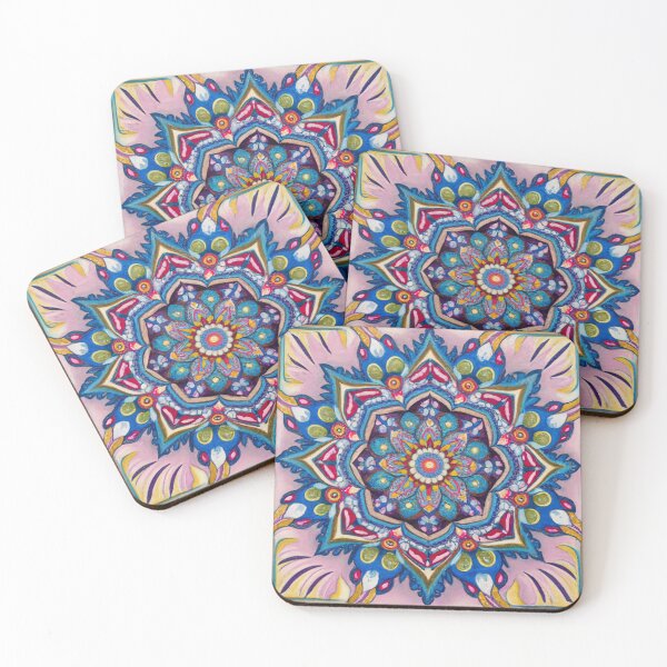 Item preview, Watercolor Boho Mandala  A Kaleidoscope of Bohemian Beauty designed and sold by Tamas Das.