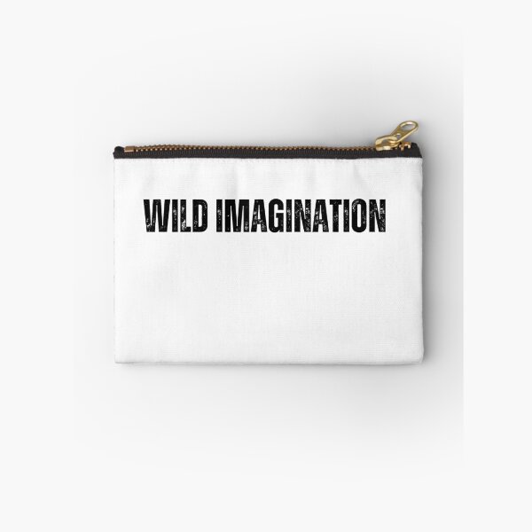Item preview, wild imagination black and white Quote sticker tshirt designed and sold by Mindlimes.