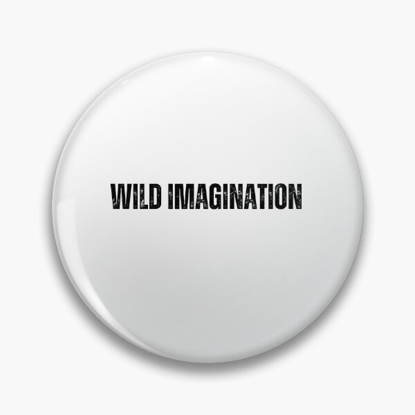 Item preview, wild imagination black and white Quote sticker tshirt designed and sold by Mindlimes.