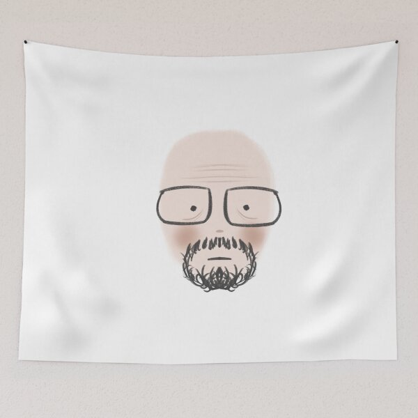 Item preview, Walter white chibi head waltuh breaking bad novelty cute designed and sold by Virtuelita.