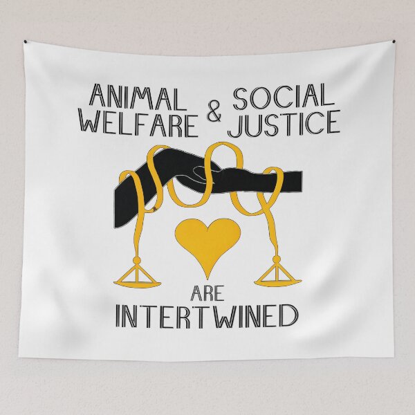Item preview, Animal Welfare & Social Justice are Intertwined designed and sold by zan doodles.