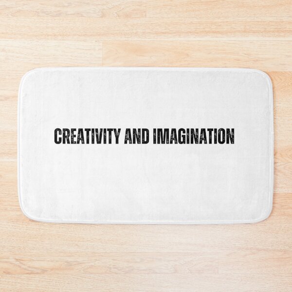 Item preview, creativity and imagination black and white Quote sticker tshirt designed and sold by Mindlimes.
