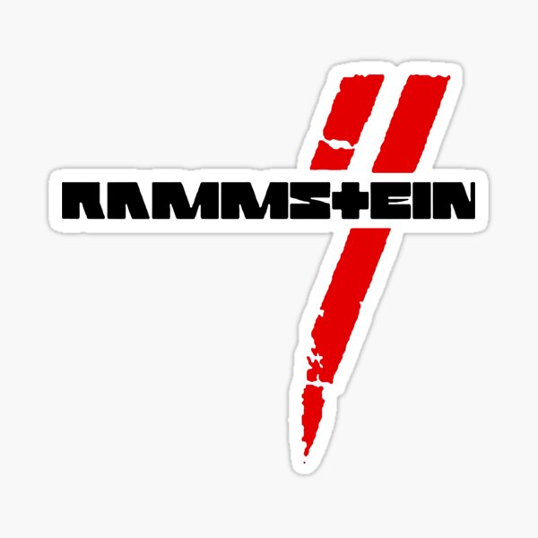 Rammstein Car Sticker Anthracite Metallic Outline Logo