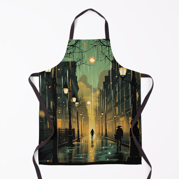 Item preview, Parisian Elegance: Rainy Evening Art Deco Illustration designed and sold by PaintbrushPlace.