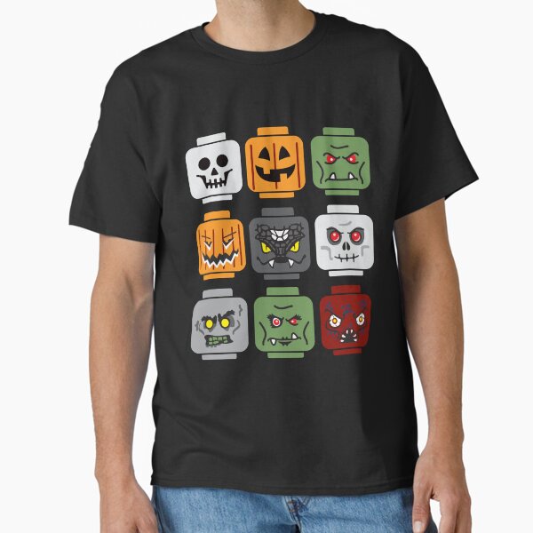 Item preview, Halloween Building Bricks Monsters  designed and sold by BeansHotTees.