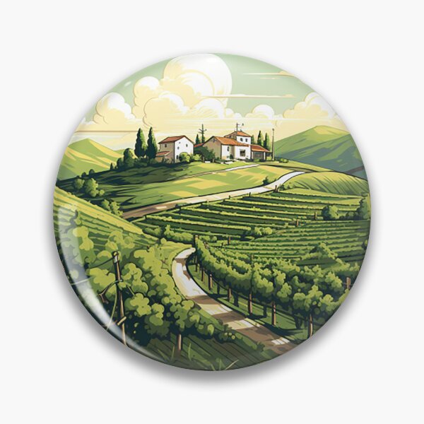 Item preview, Sunny Elegance: Italian Vineyard Villa Concept Art designed and sold by PaintbrushPlace.