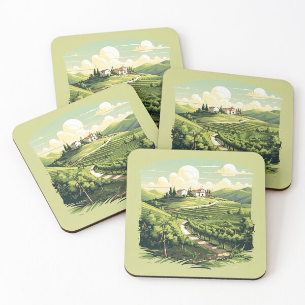 Item preview, Sunny Elegance: Italian Vineyard Villa Concept Art designed and sold by PaintbrushPlace.
