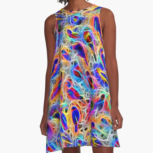 Glowing Birds I A-Line Dress