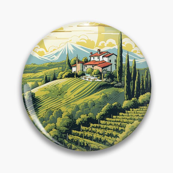 Item preview, Sunny Elegance: Italian Vineyard Villa Concept Art designed and sold by PaintbrushPlace.