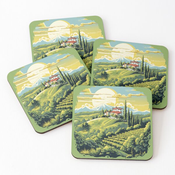 Item preview, Sunny Elegance: Italian Vineyard Villa Concept Art designed and sold by PaintbrushPlace.