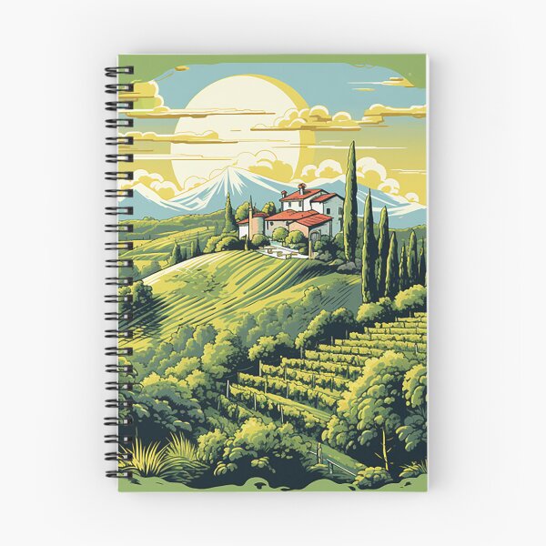 Item preview, Sunny Elegance: Italian Vineyard Villa Concept Art designed and sold by PaintbrushPlace.