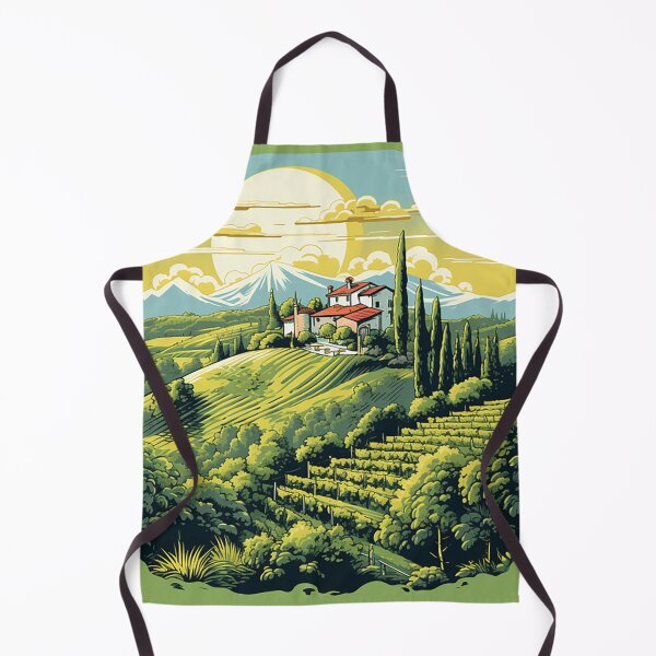 Item preview, Sunny Elegance: Italian Vineyard Villa Concept Art designed and sold by PaintbrushPlace.