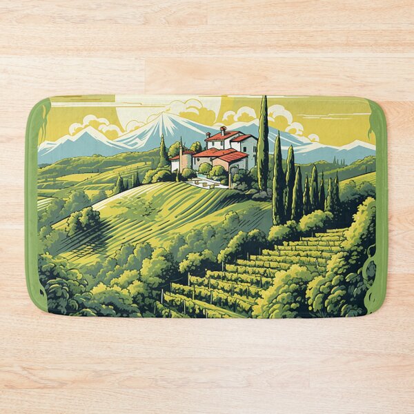 Item preview, Sunny Elegance: Italian Vineyard Villa Concept Art designed and sold by PaintbrushPlace.