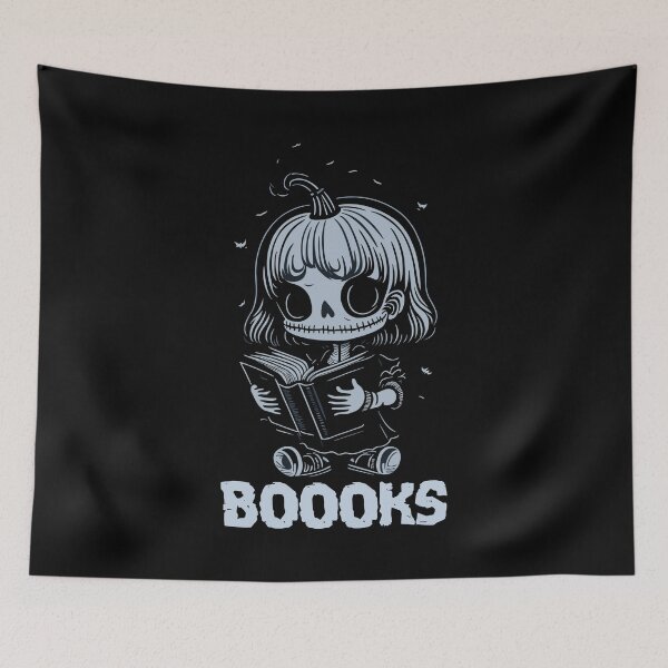 Item preview, Boooks Skeleton Girl Reading a Book Halloween Ghost Girl designed and sold by Peculiarts.