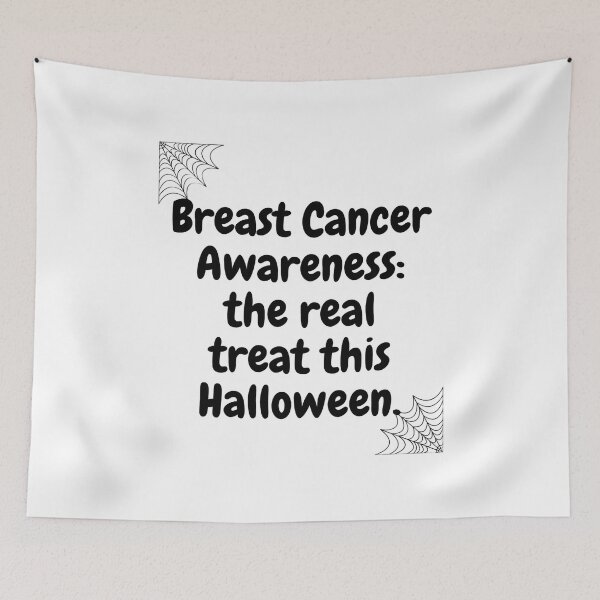 Item preview, Halloween qoutes | Breast Cancer Awareness: the real treat this Halloween. designed and sold by ArtsyElegance4U ⭐⭐⭐⭐⭐.